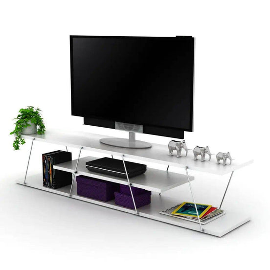 MLNshops 56 Inch TV Stand with Shelves - Sleek Design