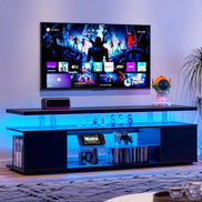 MLNshops Modern TV Stand for 70 Inch TV - Stylish Media Center