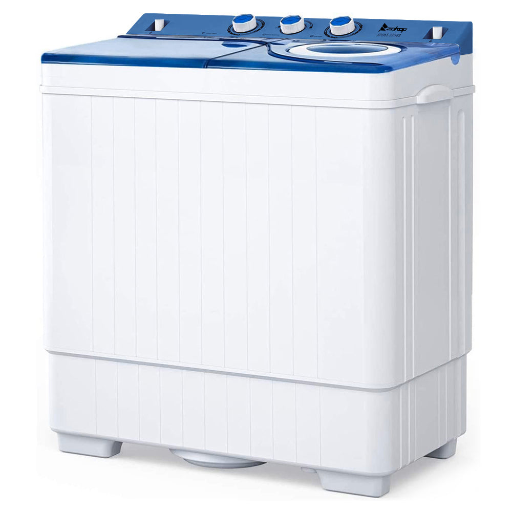 Twin Tub with Built-in Drain Pump XPB65-2288S 26Lbs Semi-automatic Twin Tube Washing Machine MLNshops]