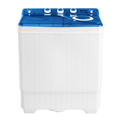 Twin Tub with Built-in Drain Pump XPB65-2288S 26Lbs Semi-automatic Twin Tube Washing Machine MLNshops]