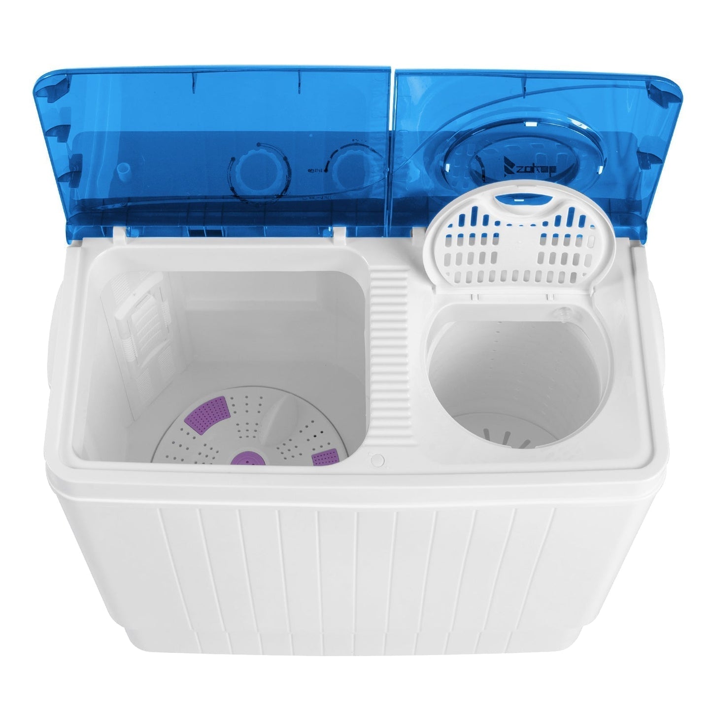 Twin Tub with Built-in Drain Pump XPB65-2288S 26Lbs Semi-automatic Twin Tube Washing Machine MLNshops]