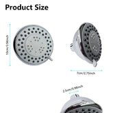 MLNshops high pressure shower head - Chrome Multi-Mode