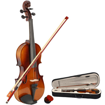 mlnshops Acoustic Violin Starter Kit with Case & Bow Default Title