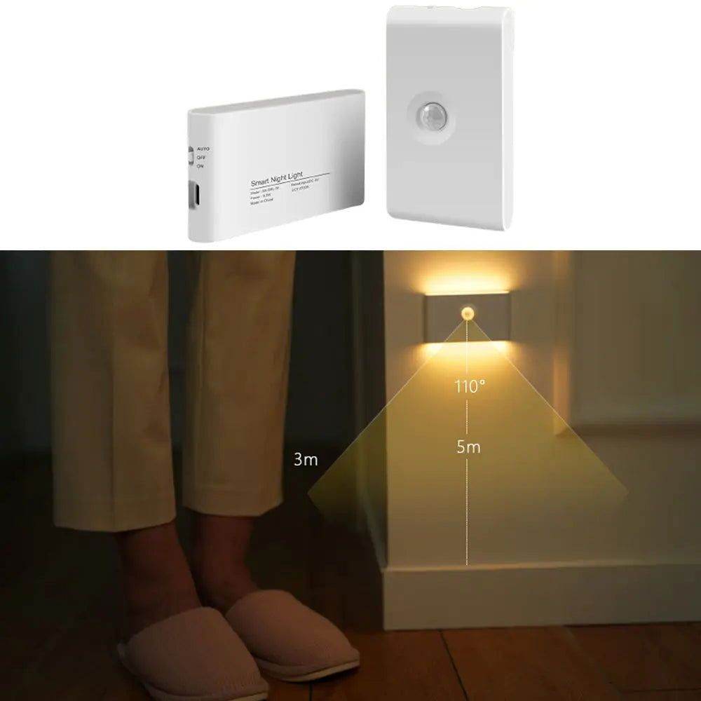 MLNshops USB Rechargeable Night Light with Motion Sensor