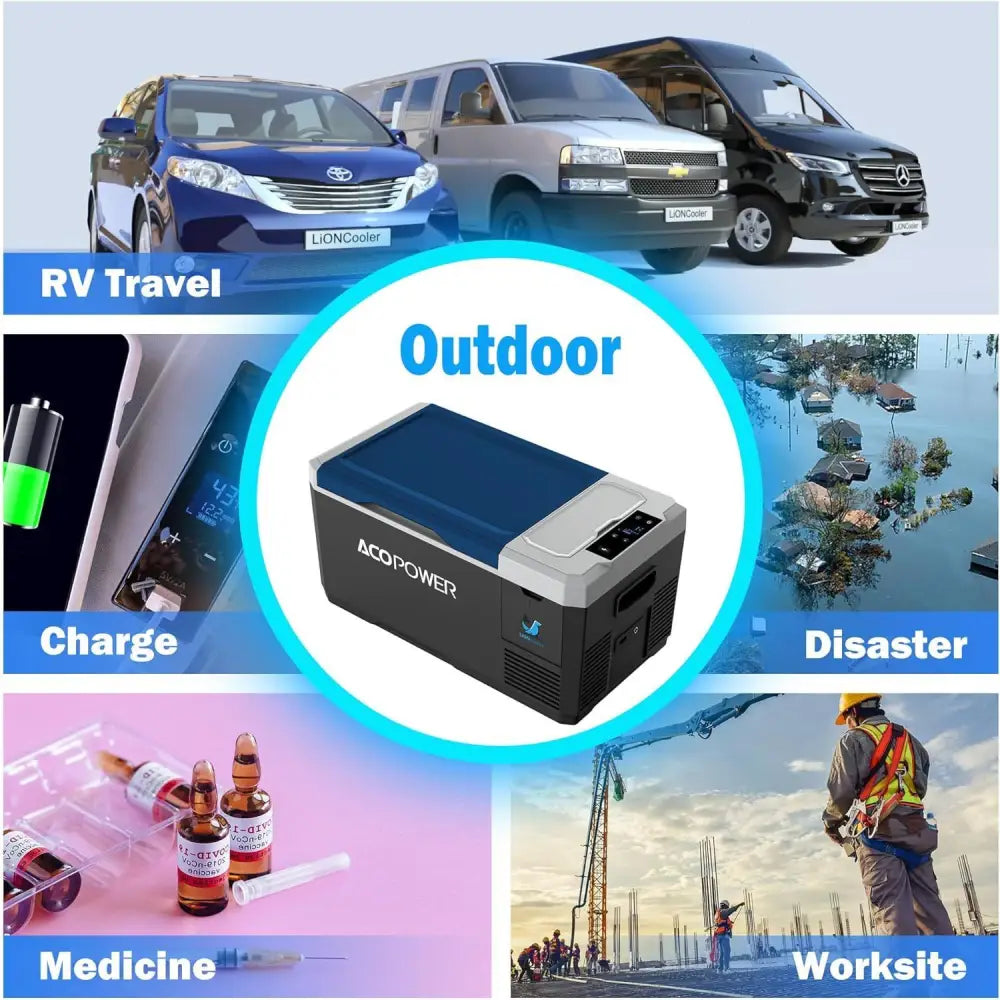 V18 Portable Refrigerator, 19Qt Car Freezer with APP Control,12V,45W Low Noise Cooler for RV, Boat MLNshops]