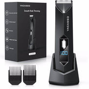 Electric Groin Hair Trimmer for Men with LED Display