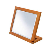 MLNshops adjustable makeup mirror walnut finish - Foldable Default