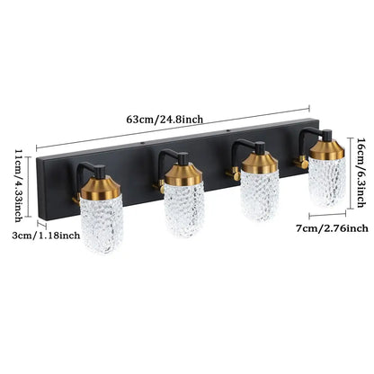 Vanity Lights With 4 LED Bulbs For Bathroom Lighting MLNshops]