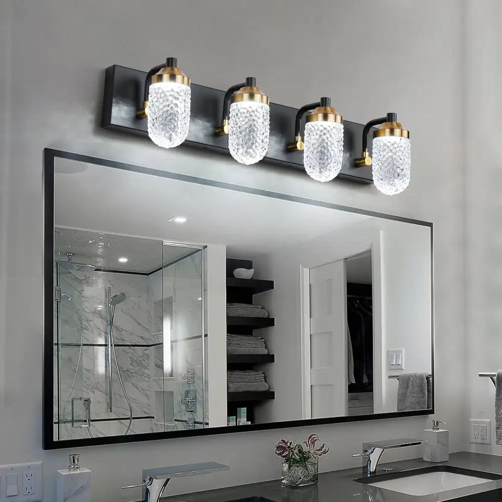 Vanity Lights With 4 LED Bulbs For Bathroom Lighting MLNshops]