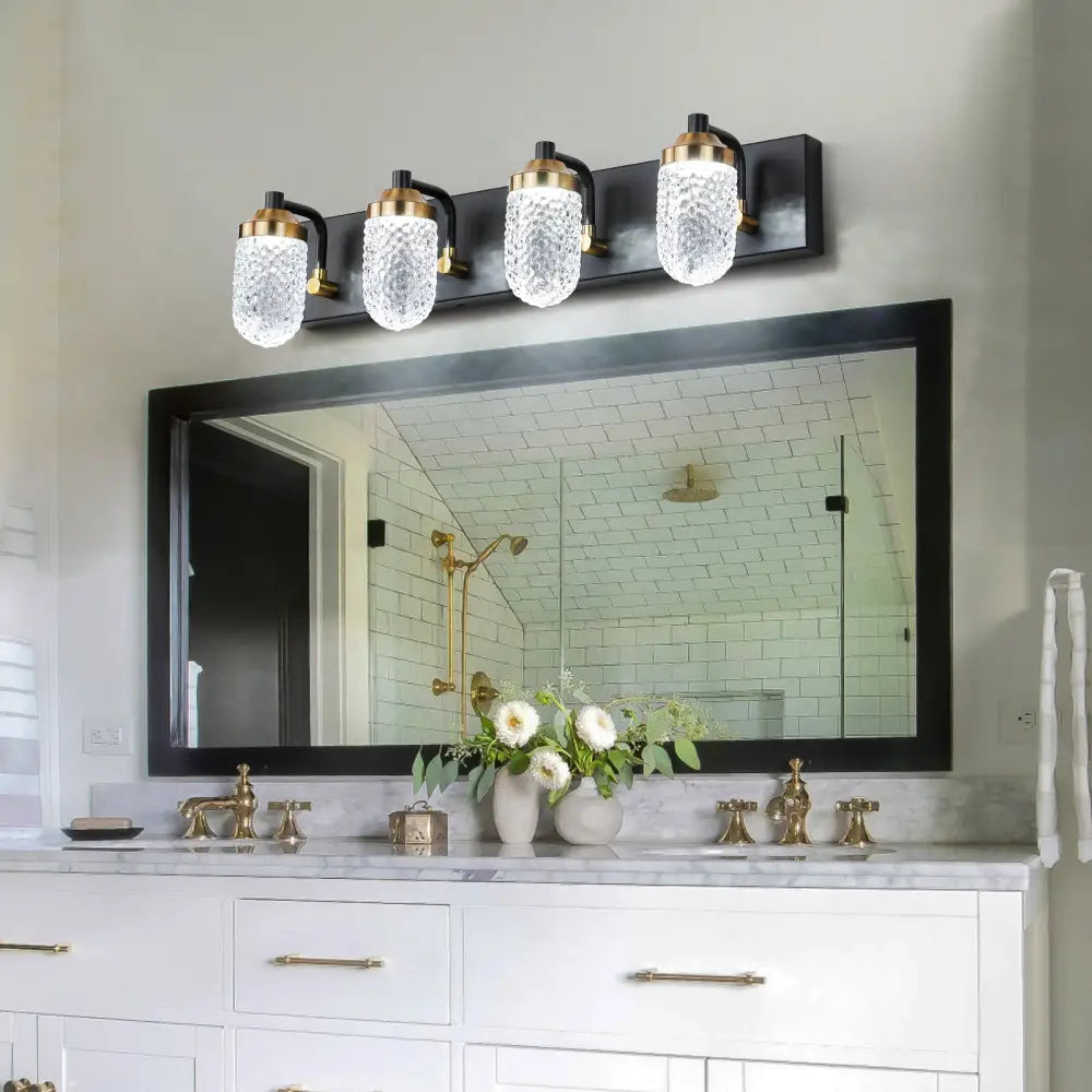 Vanity Lights With 4 LED Bulbs For Bathroom Lighting MLNshops]