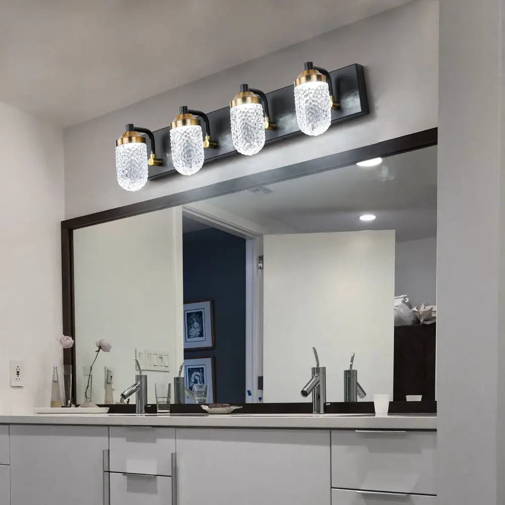 Vanity Lights With 4 LED Bulbs For Bathroom Lighting MLNshops]