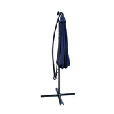 MLNshops 10 ft Pool Shade Umbrella with LED Lights