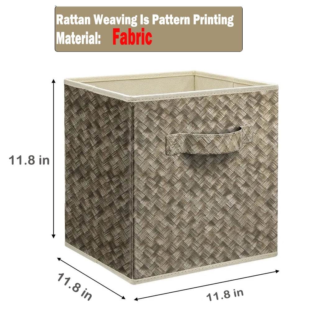 mlnshops 12 inch foldable storage bins - 6 Pack Laundry Sorter