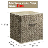 mlnshops 12 inch foldable storage bins - 6 Pack Laundry Sorter
