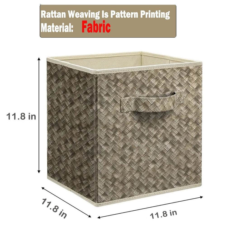 mlnshops 12 inch foldable storage bins - 6 Pack Laundry Sorter