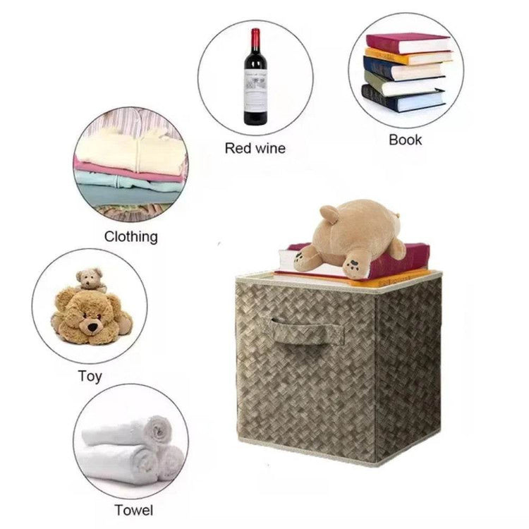 mlnshops 12 inch foldable storage bins - 6 Pack Laundry Sorter