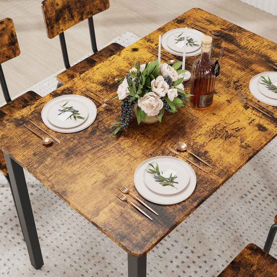 MLNshops 5 Piece Kitchen Table and Chairs Set