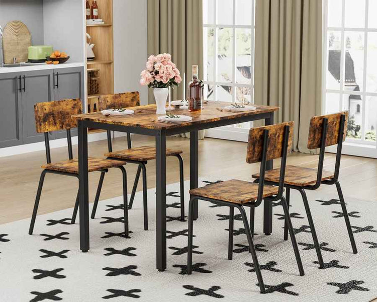 MLNshops 5 Piece Kitchen Table and Chairs Set