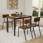 MLNshops 5 Piece Kitchen Table and Chairs Set