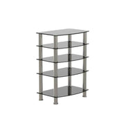 MLNshops 5-Tier Glass Side Table for Elegant Decor