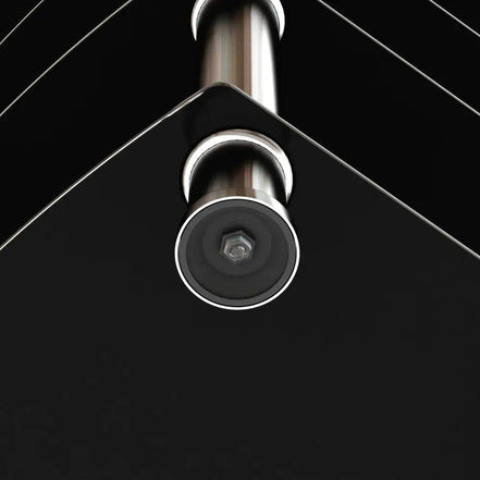 MLNshops 5-Tier Glass Side Table for Elegant Decor