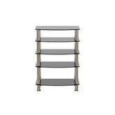 MLNshops 5-Tier Glass Side Table for Elegant Decor