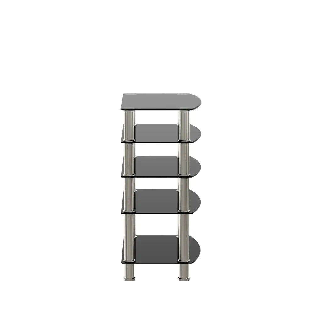 MLNshops 5-Tier Glass Side Table for Elegant Decor