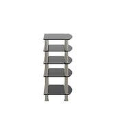 MLNshops 5-Tier Glass Side Table for Elegant Decor