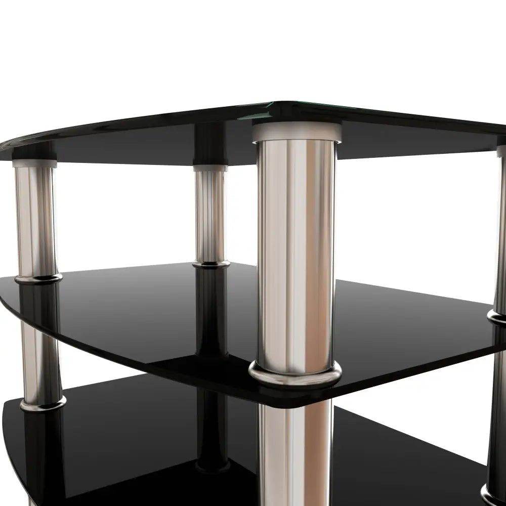 MLNshops 5-Tier Glass Side Table for Elegant Decor