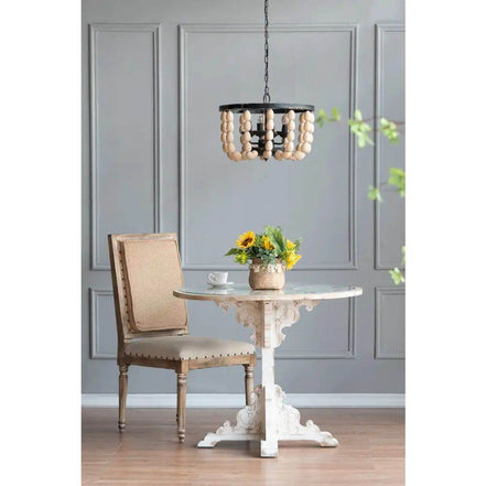 MLNshops Wood Chandelier with Adjustable Chain Light Fixture