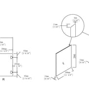 MLNshops Bathroom Storage Cabinet Panel with Tropical Leaf Design