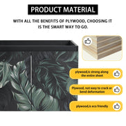 MLNshops Bathroom Storage Cabinet Panel with Tropical Leaf Design