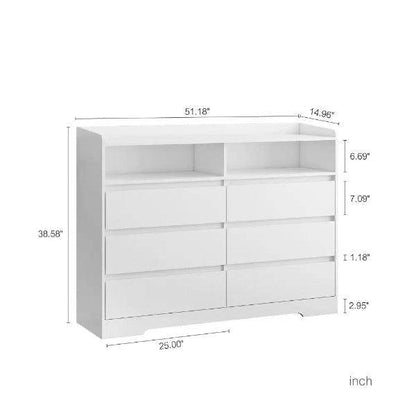 MLNshops Bedroom Dresser with Lights - Modern Design