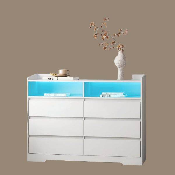 MLNshops Bedroom Dresser with Lights - Modern Design