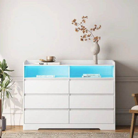 MLNshops Bedroom Dresser with Lights - Modern Design