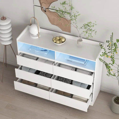 MLNshops Bedroom Dresser with Lights - Modern Design