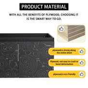 MLNshops Black Cabinet Door Panel Only for Bathroom