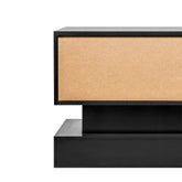 MLNshops Black Television Cabinet 63 Inches with LED Lighting