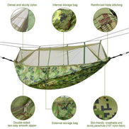 mlnshops Camping Hammock for Hiking Trips with Mosquito Net