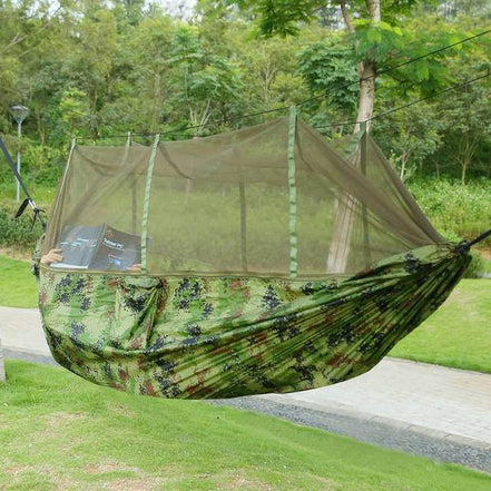 mlnshops Camping Hammock for Hiking Trips with Mosquito Net