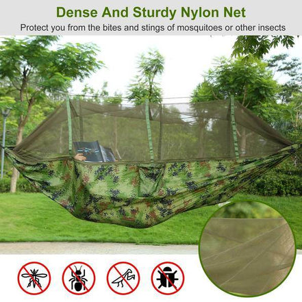 mlnshops Camping Hammock for Hiking Trips with Mosquito Net