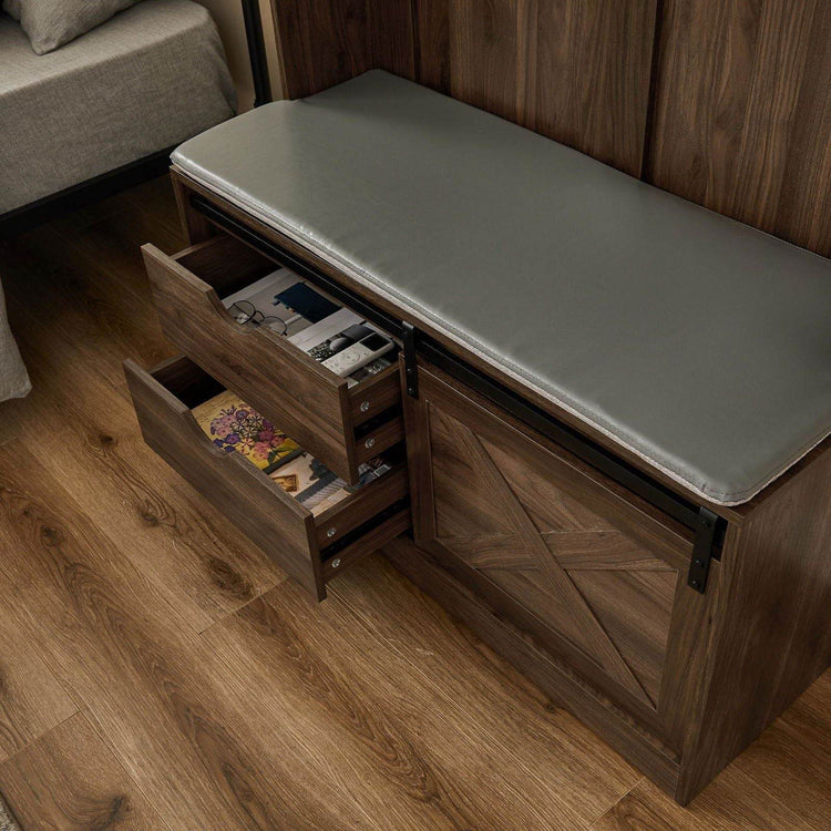 MLNshops Coat Rack with Shoe Cabinet for Organized Entryway