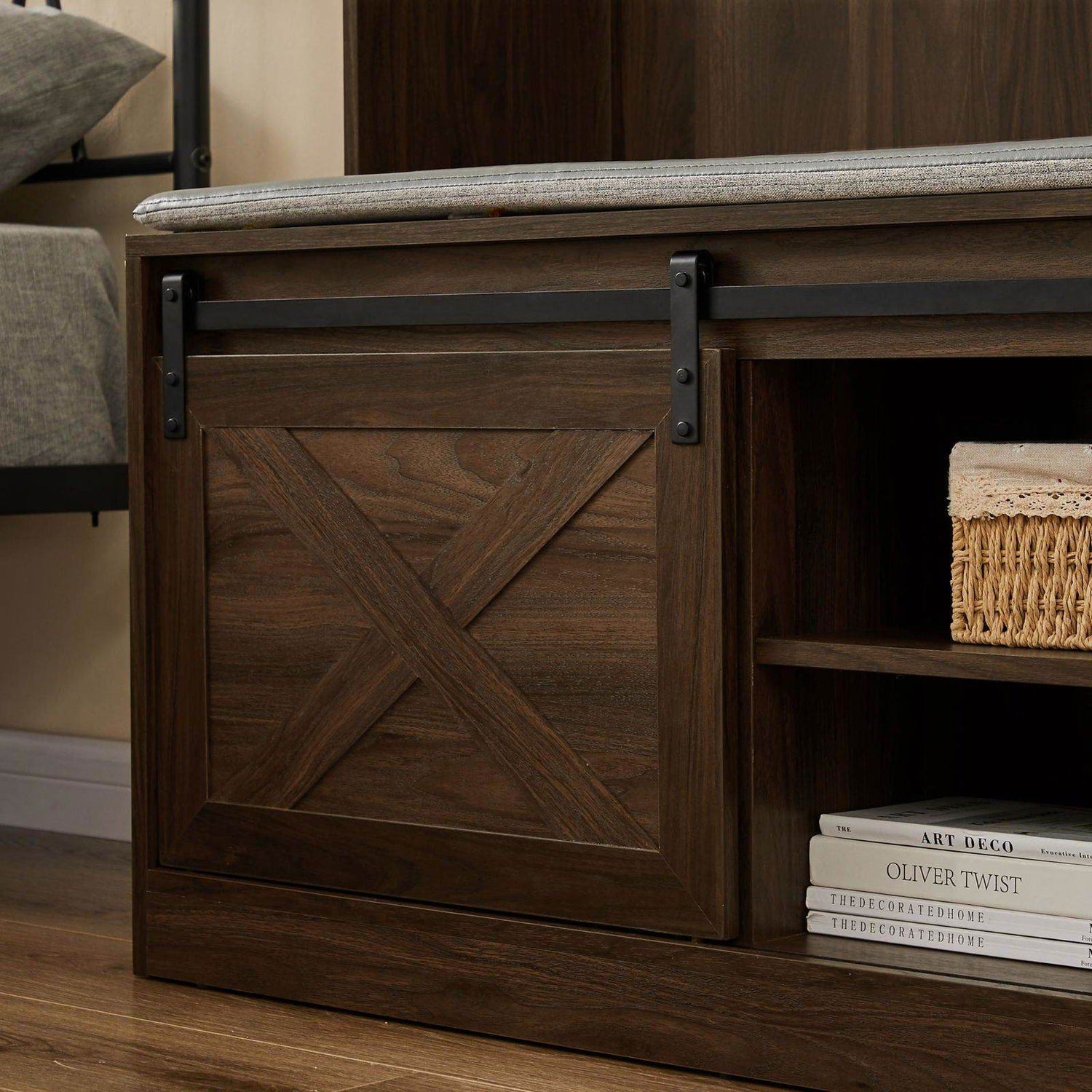 MLNshops Coat Rack with Shoe Cabinet for Organized Entryway