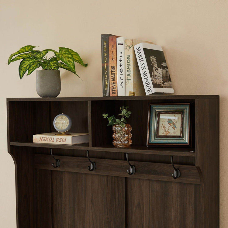 MLNshops Coat Rack with Shoe Cabinet for Organized Entryway