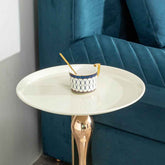 MLNshops Compact Round Accent Table with Modern Design