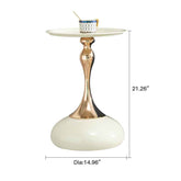 MLNshops Compact Round Accent Table with Modern Design