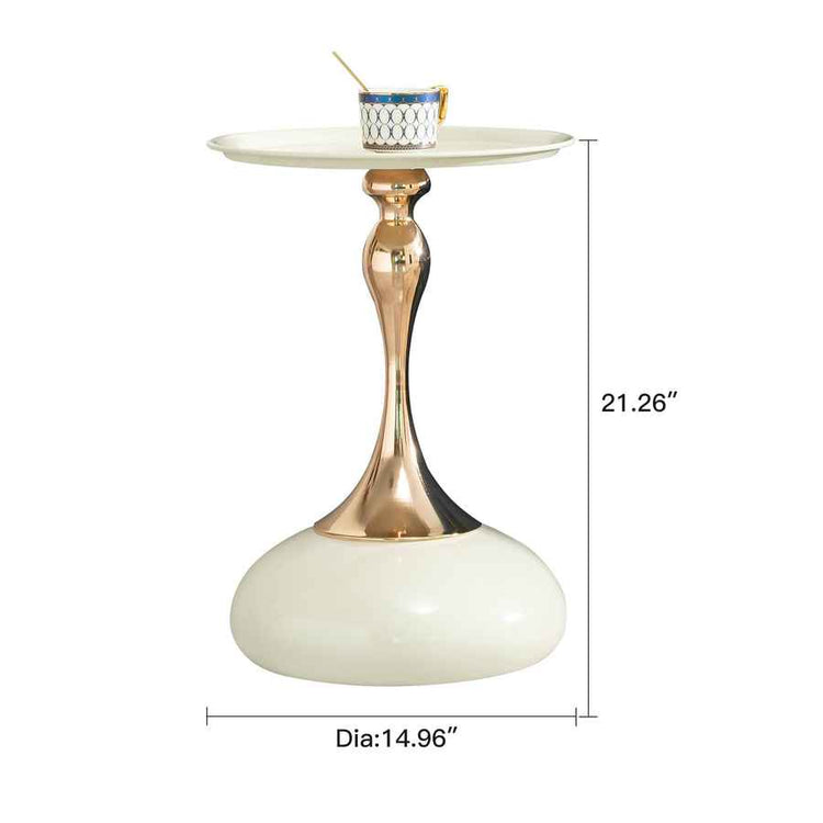 MLNshops Compact Round Accent Table with Modern Design