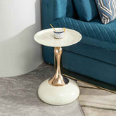 MLNshops Compact Round Accent Table with Modern Design