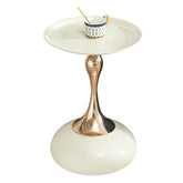 MLNshops Compact Round Accent Table with Modern Design Default