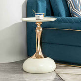 MLNshops Compact Round Accent Table with Modern Design